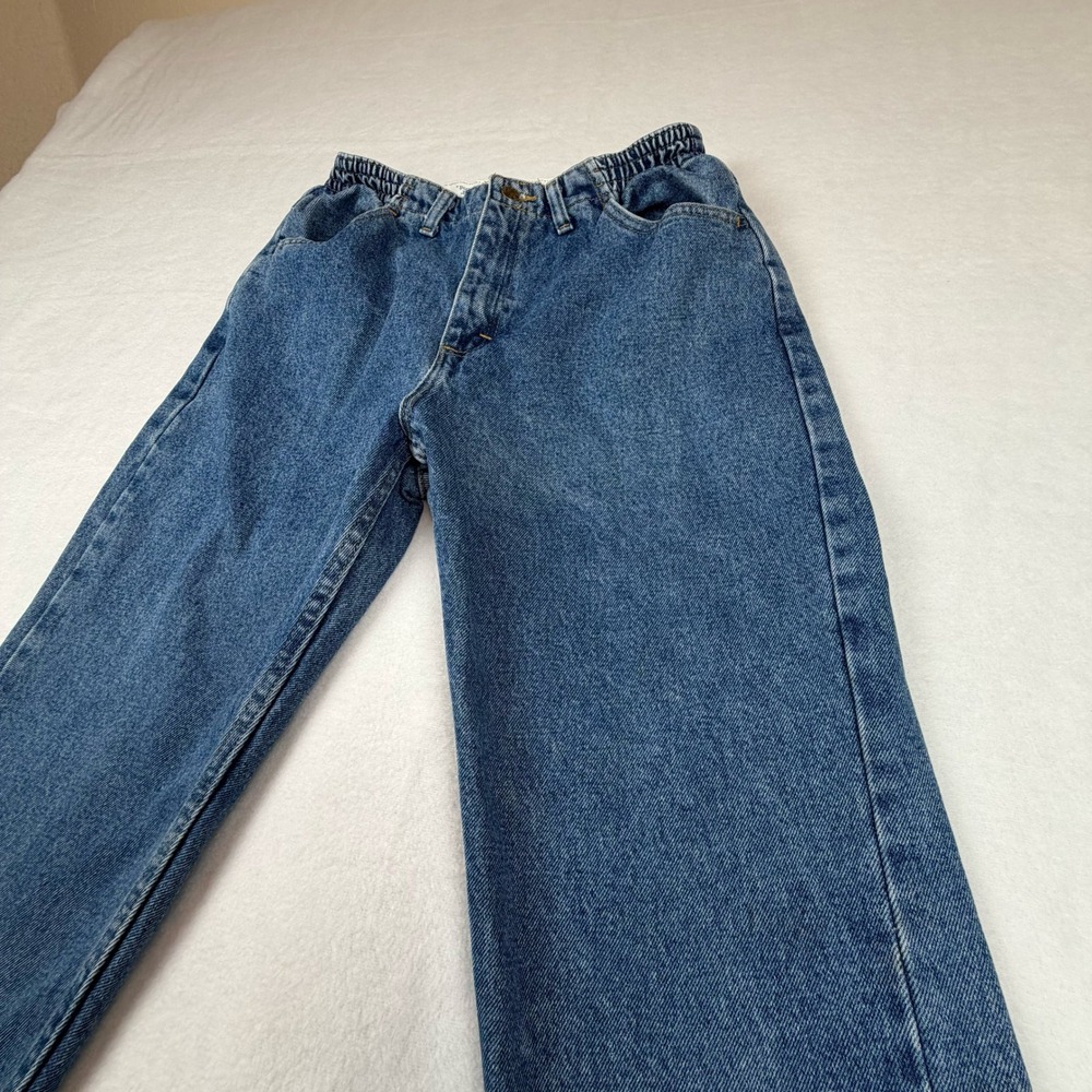 Designed With Your Body In Mind Jeans Women 10P Blue Vintage Style Elastic Waist - Picture 2 of 8